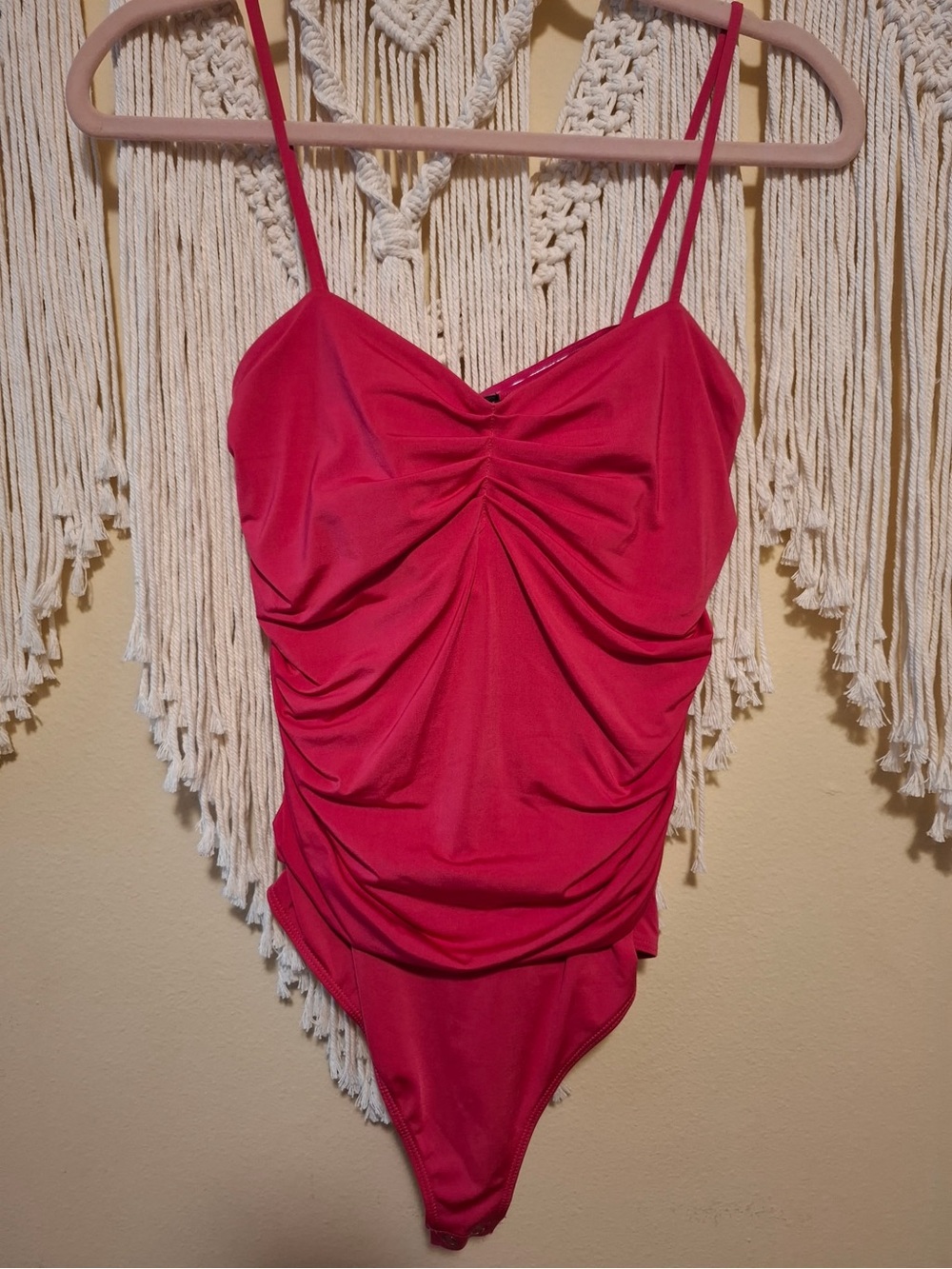 EXPRESS BODY CONTOUR RUCHED BODY SUIT SIZE M